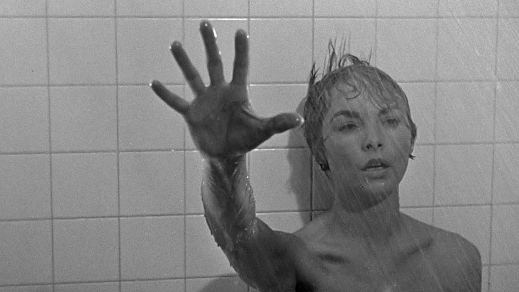 Janet Leigh en la famosa escena de la ducha de Psicosis.