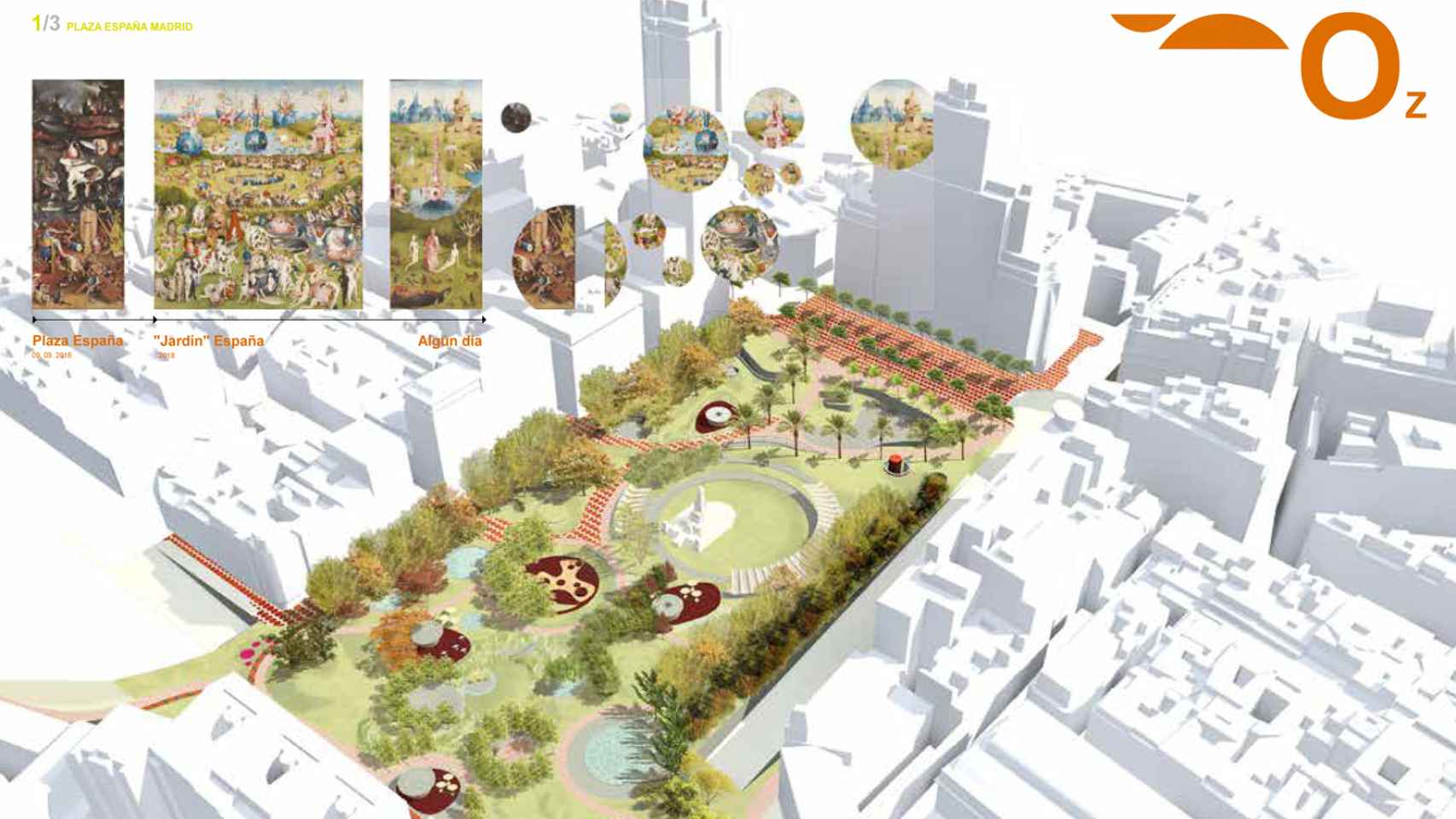 Proyecto Oz, que simula el Jardín de las delicias del Bosco.