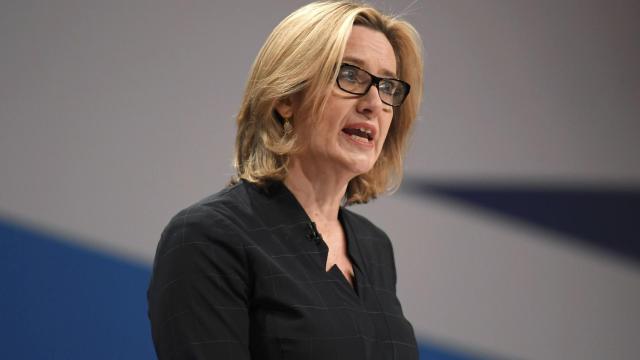 Amber Rudd, ministra de Interior de Reino Unido.