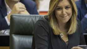 Susana Díaz, este jueves en el Parlamento andaluz