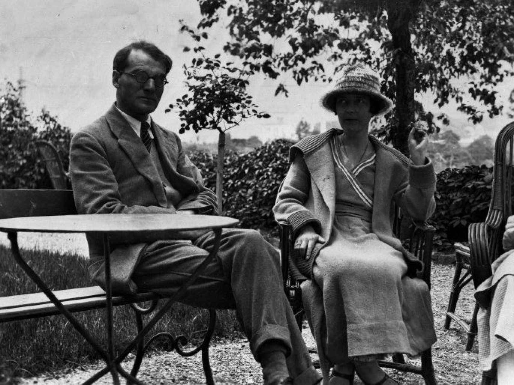 John Middleton Murry y Katherine Mansfield en 1922.