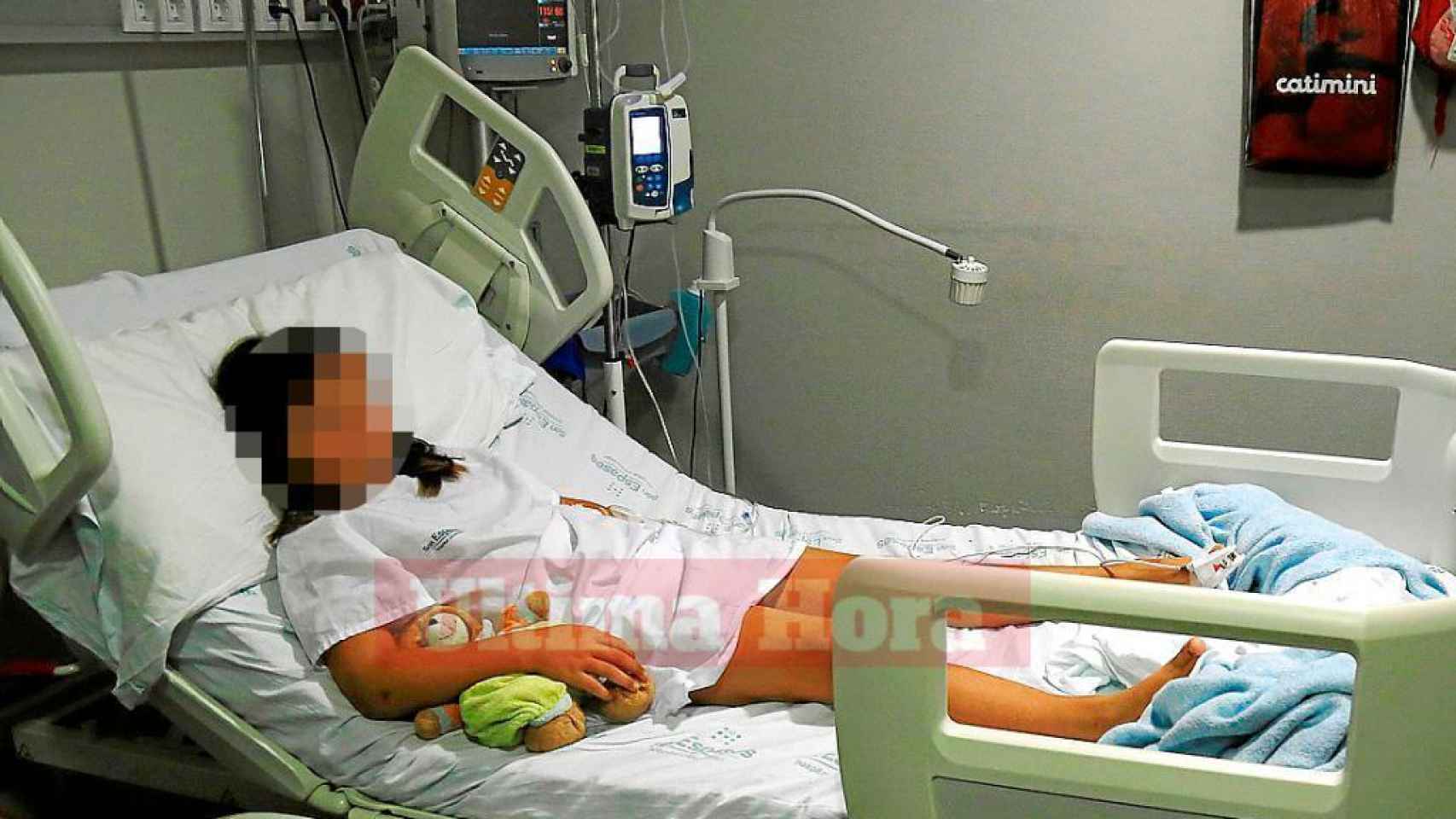 La niña de ocho años hospitalizada en Palma tras la paliza en su colegio.