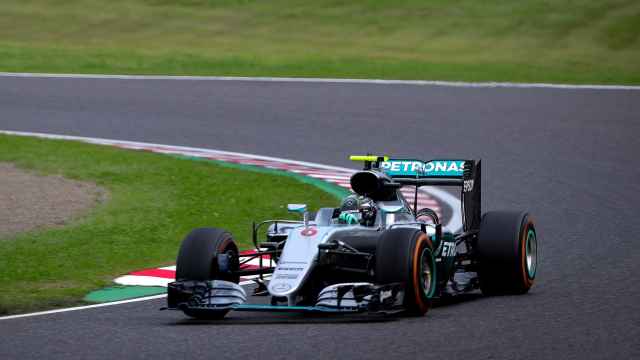 El Mercedes de Rosberg en el GP de Japón.