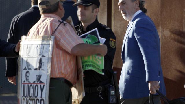 Francisco Correa, a la entrada del juzgado.