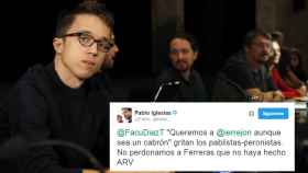 El tuit bromista de Pablo Iglesias dirigido a Íñigo Errejón.