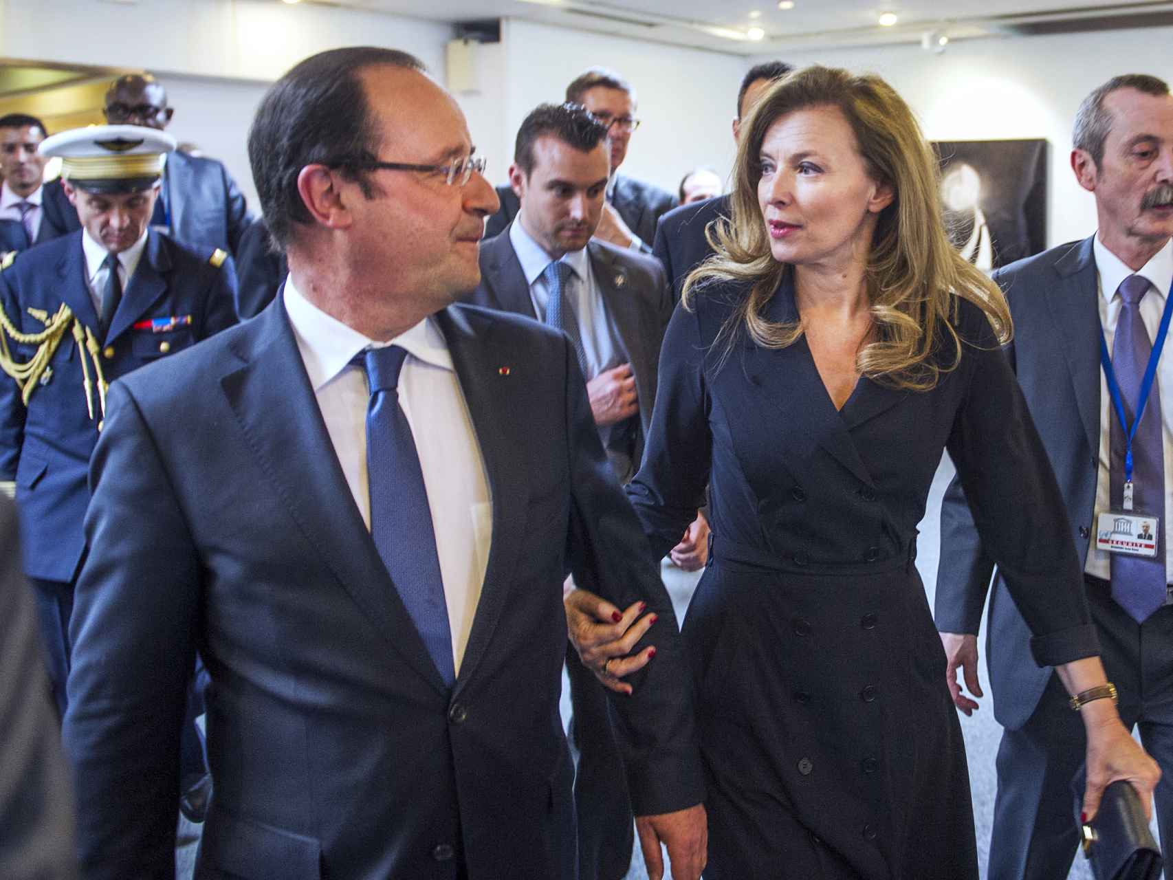 Hollande y Trierweiler, cuando aún eran pareja.