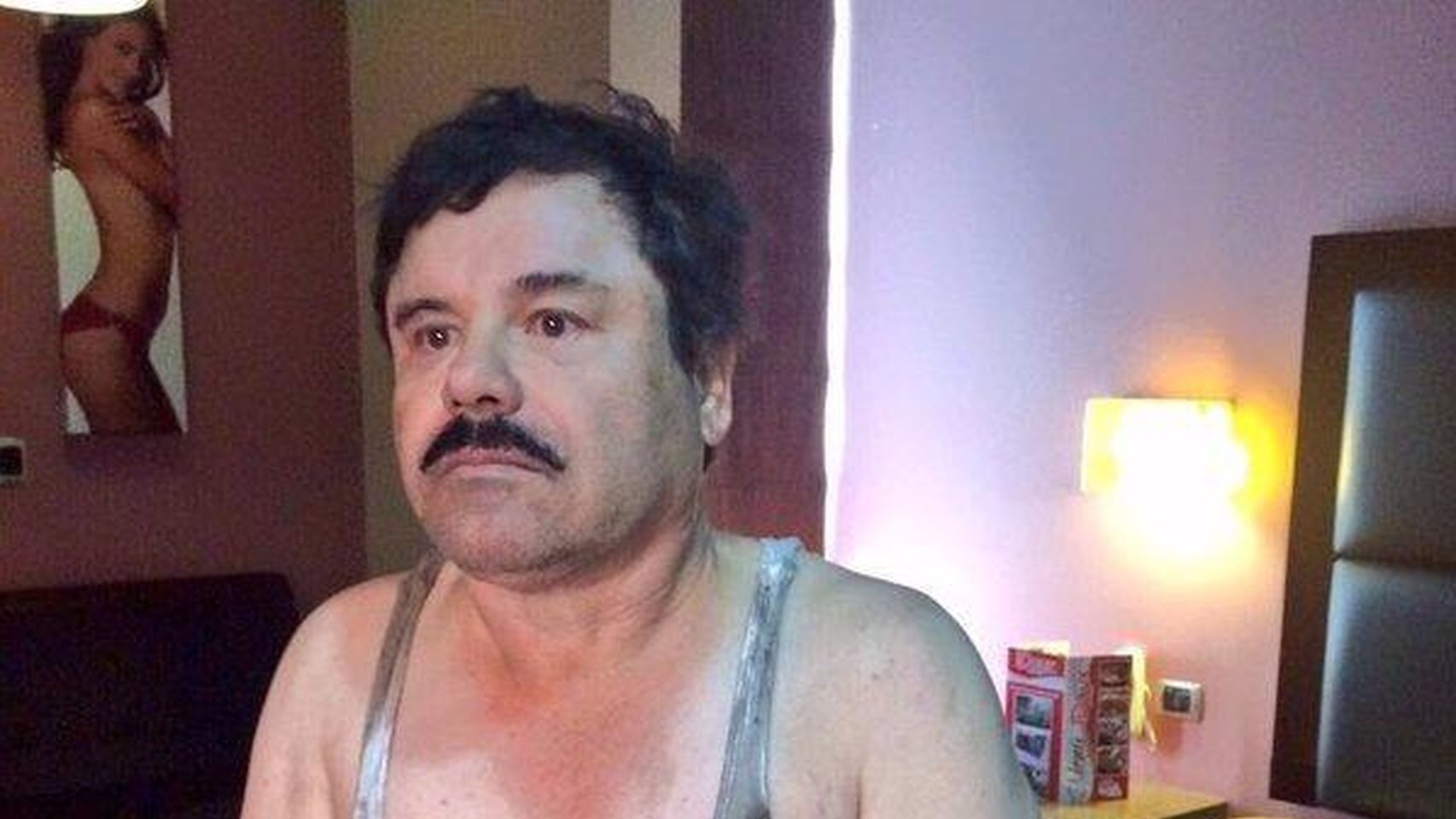 El 'Chapo' Guzmán en el momento de su detención.
