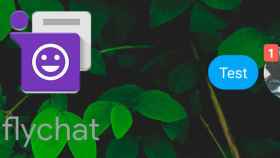 Mensajes de WhatsApp y Telegram en burbuja con Flychat