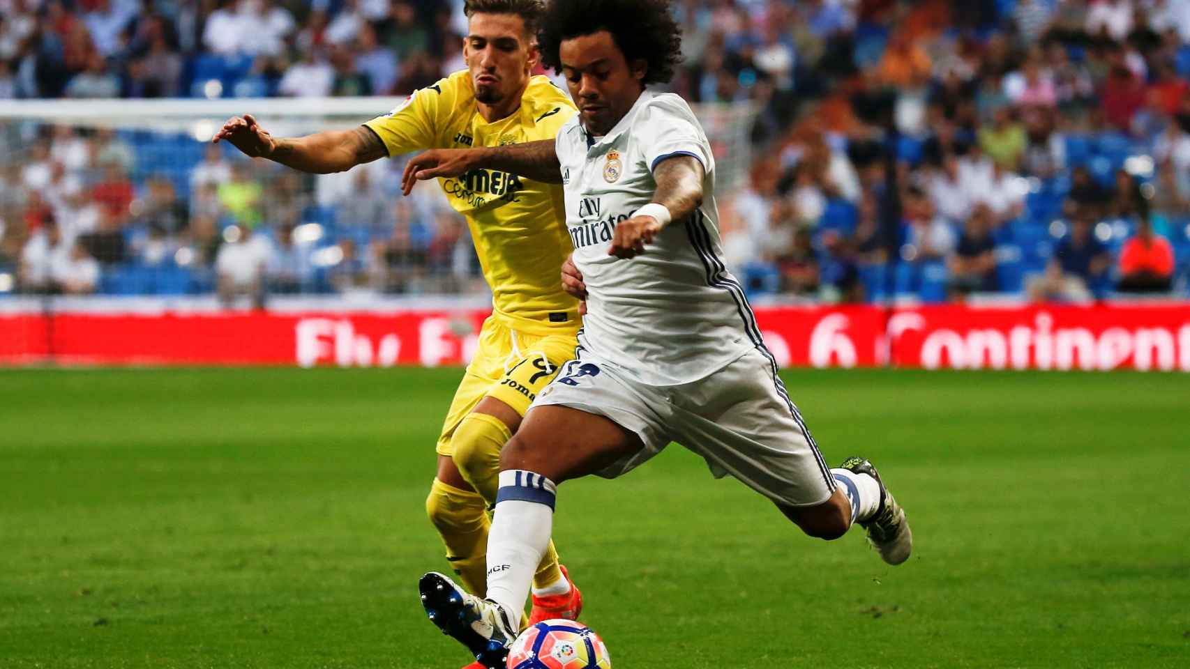 Marcelo, en el partido contra el Villarreal.