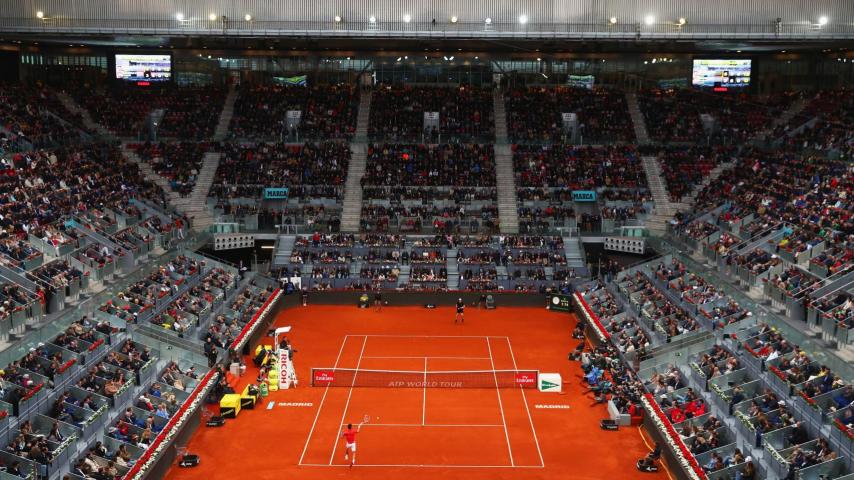 La pista del Mutua Madrid Open.