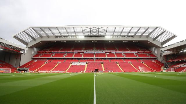 Imagen reciente de la nueva grada de Anfield.