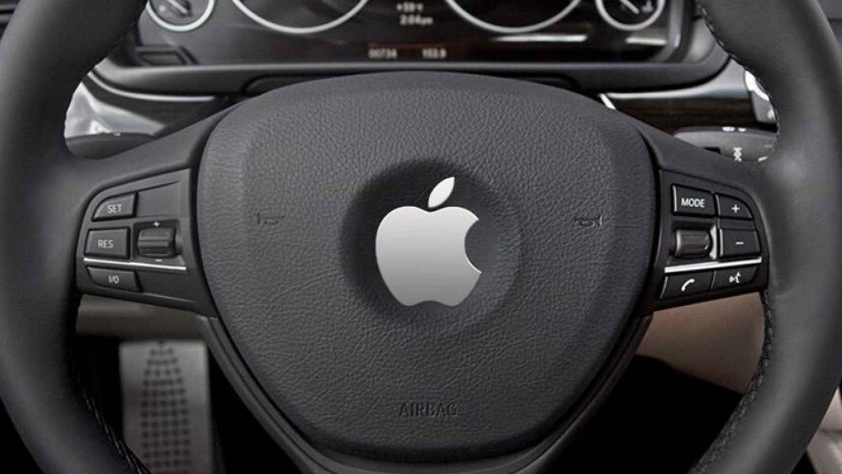 Concepto del volante del Apple Car