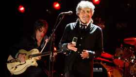 El Nobel Bob Dylan en un concierto en Londres, en 2004.