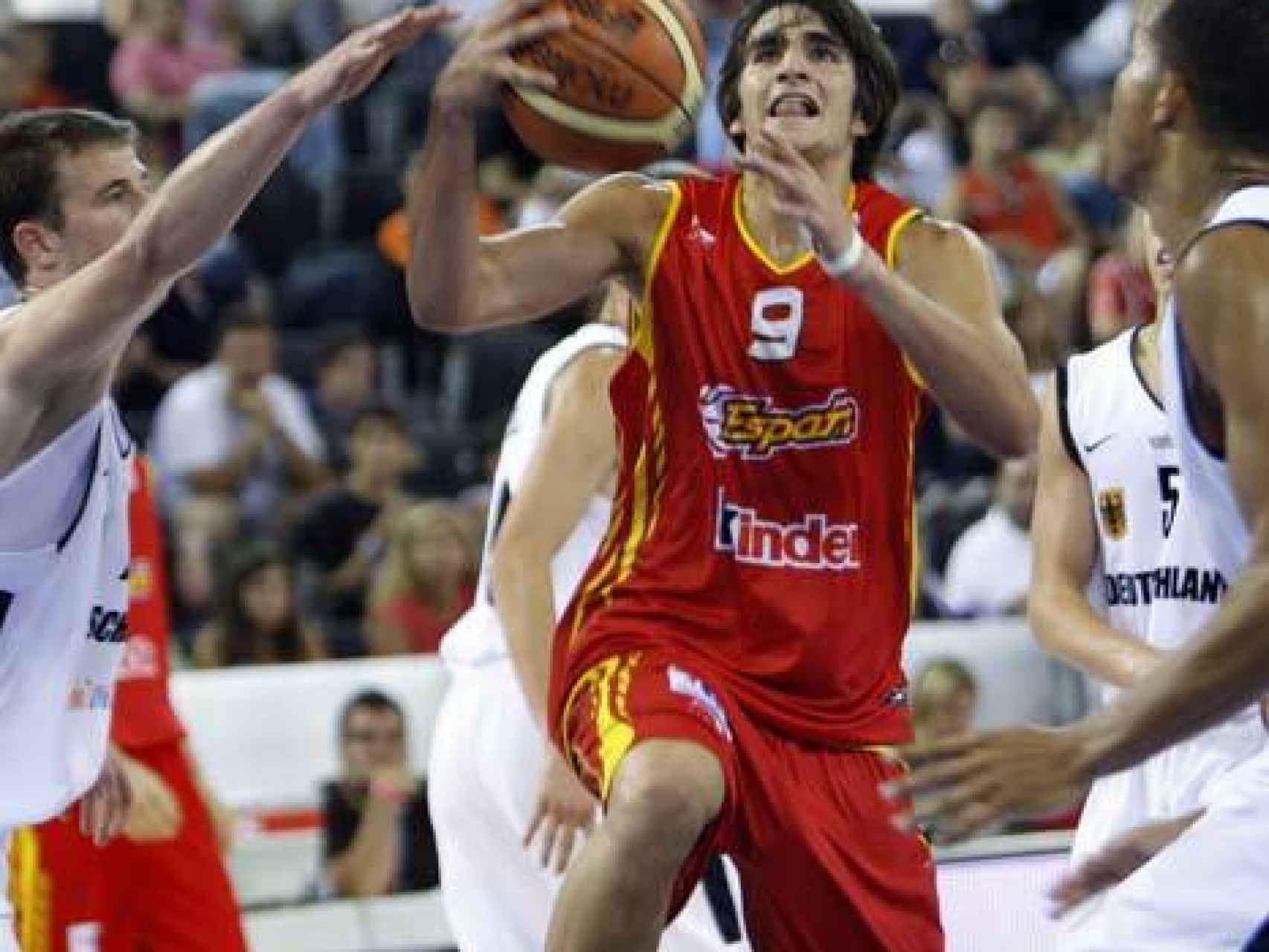 Ricky Rubio, en el Eurobasket Junior de 2007.