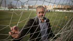 Osama Abdul Mohsen, en un campo de fútbol.