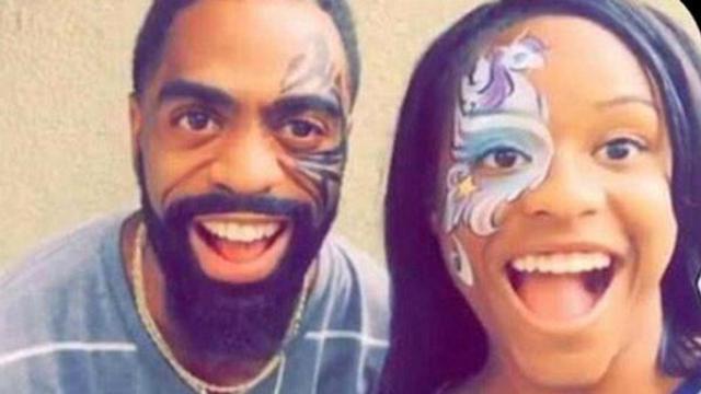 Tyson Gay y su hija.