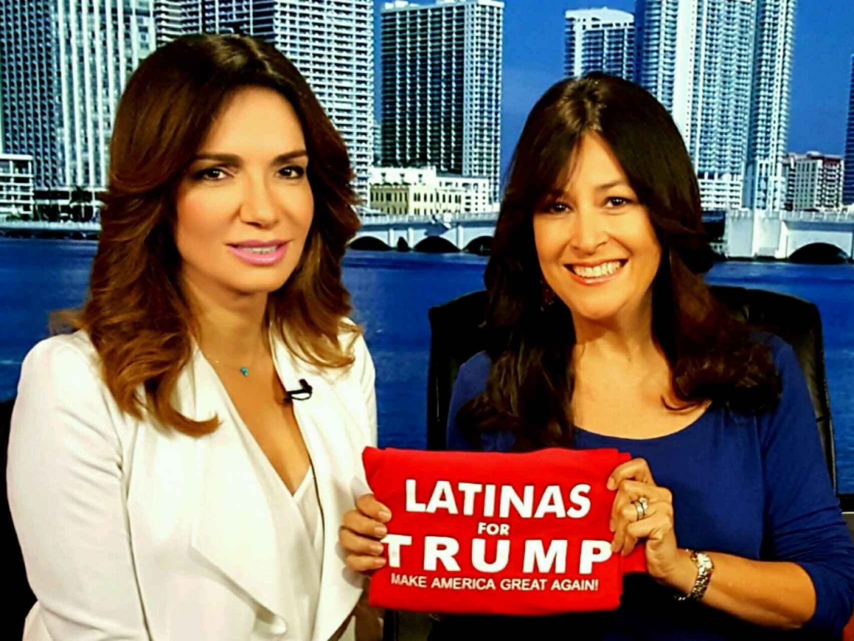 Ileana García (i) y Denise Galvez (d), fundadoras de Latinas for Trump.