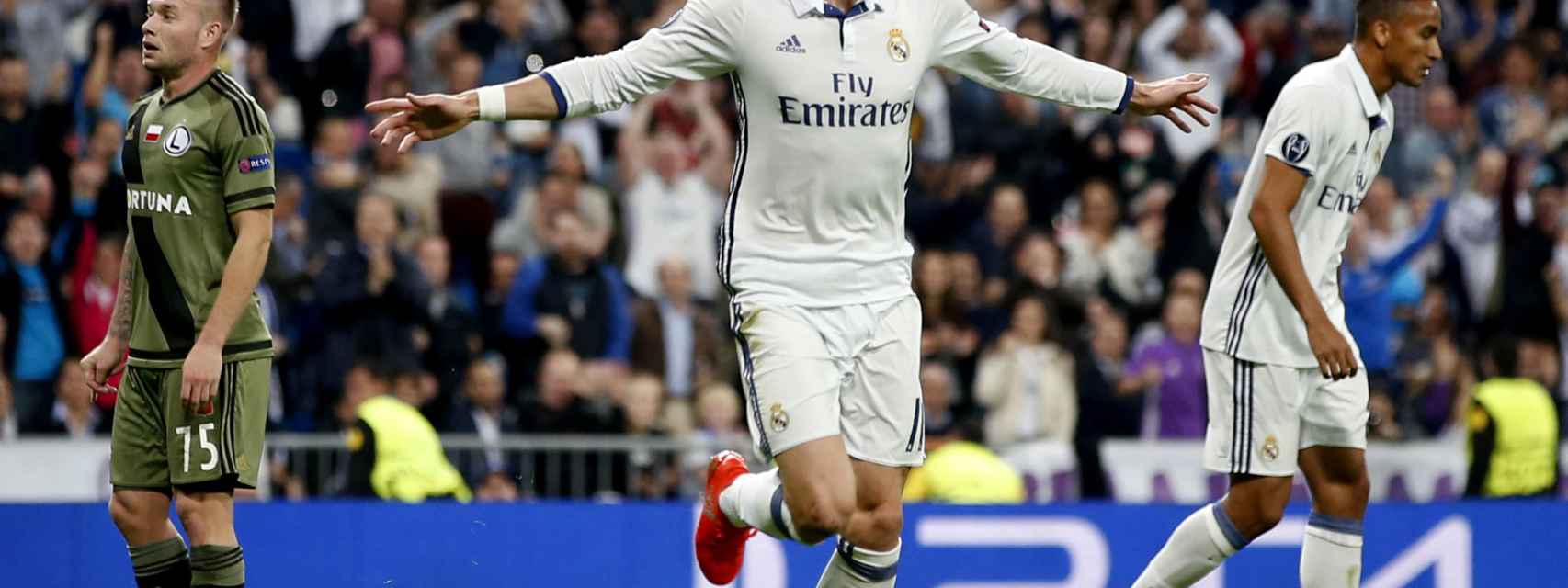 Gareth Bale celebra un gol.