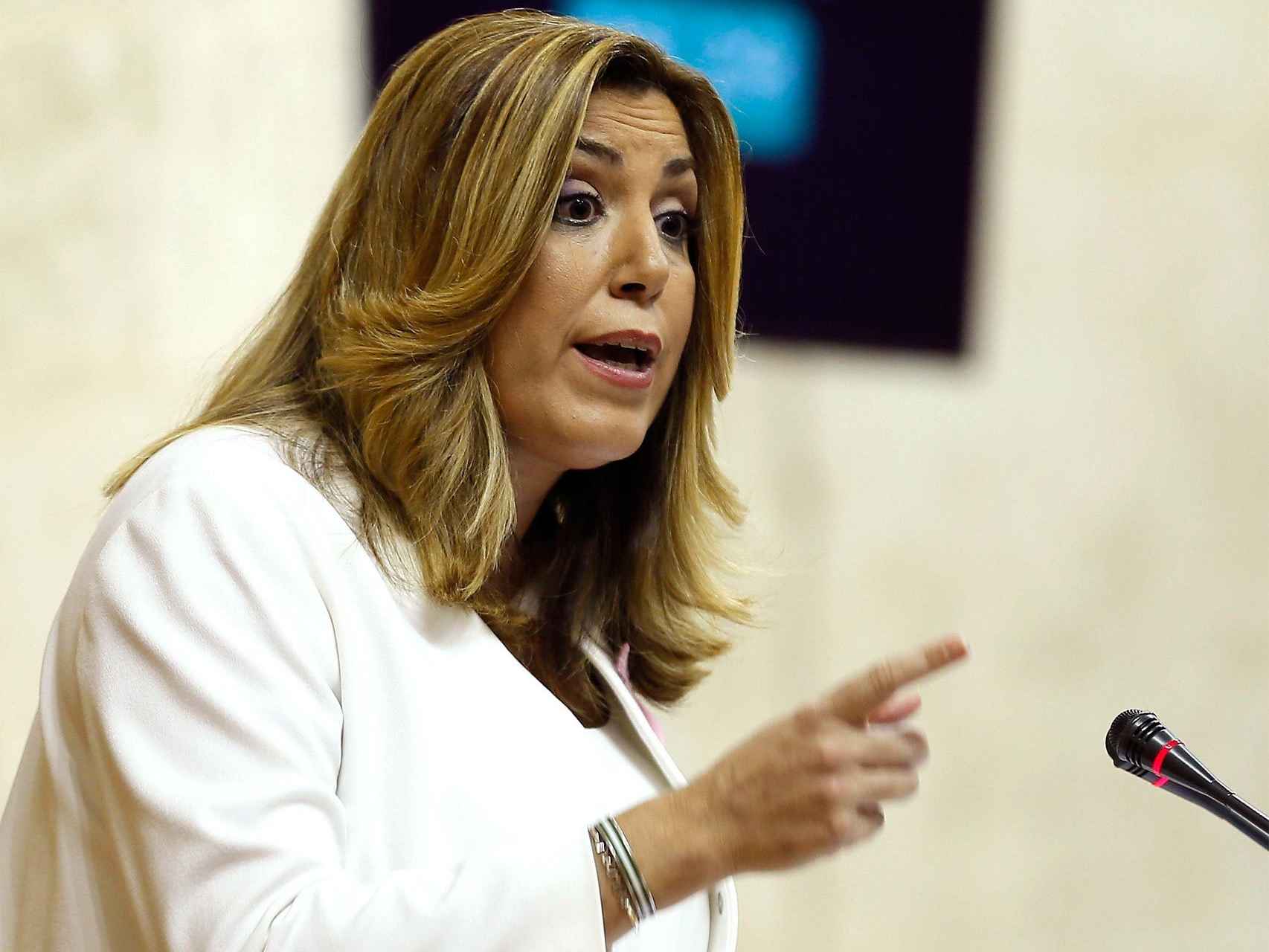 Susana Díaz, en la segunda jornada del debate.