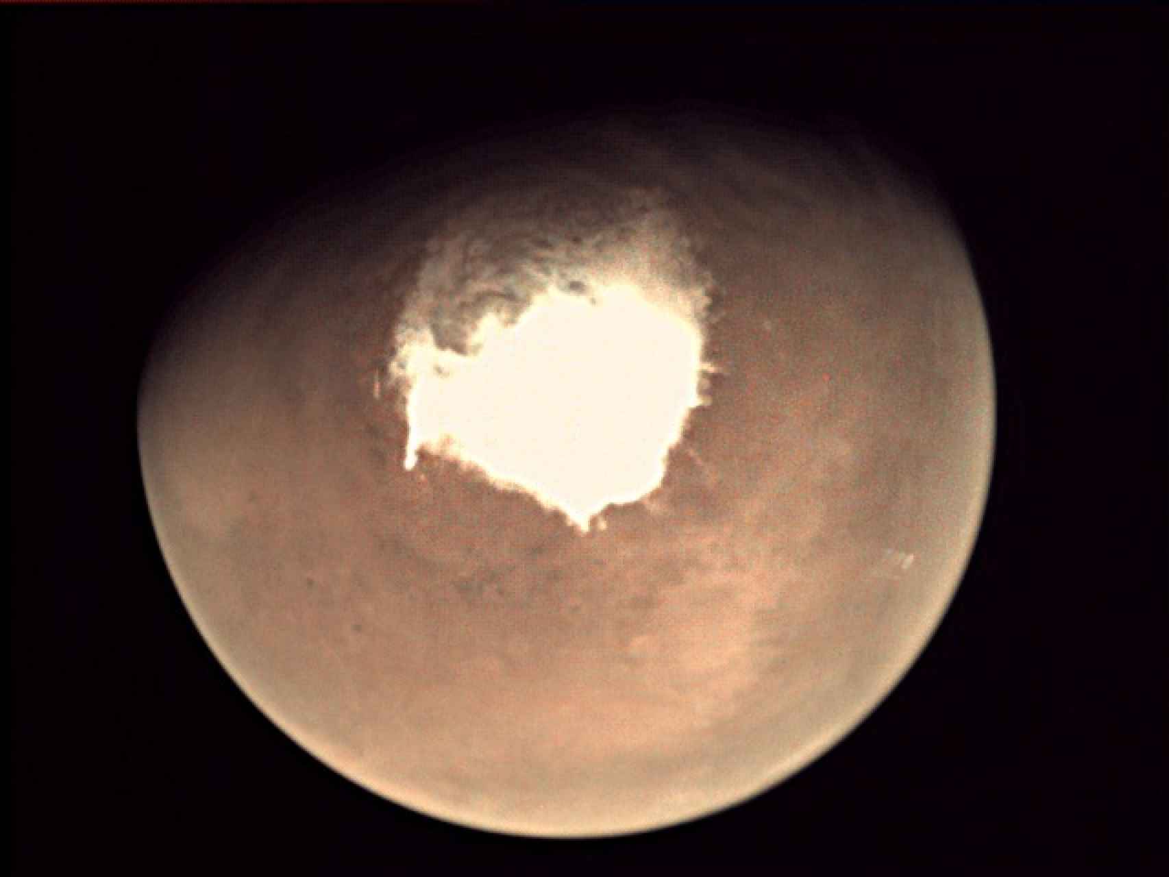 Foto de Marte hecha desde el Trace Gas Orbiter.