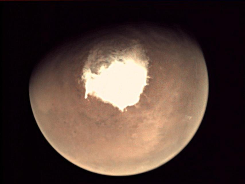 Foto de Marte hecha desde el Trace Gas Orbiter.