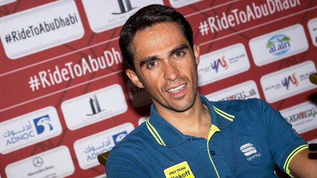 Contador en el pasado Tour de Abu Dabi.