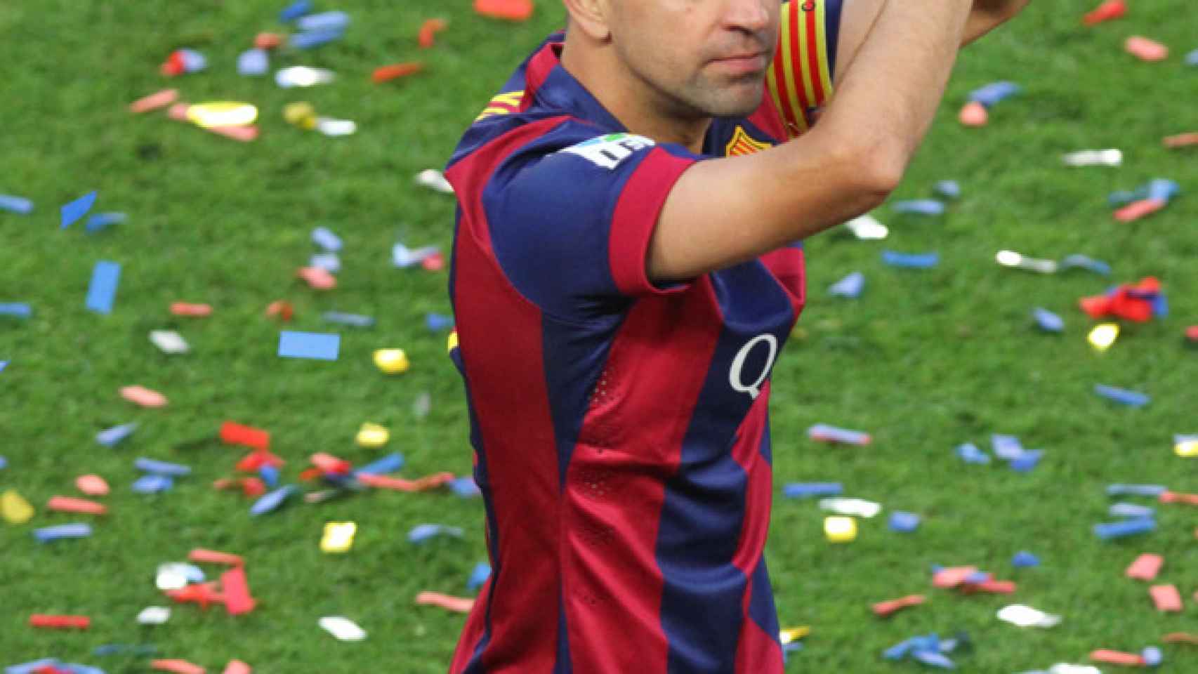 Xavi Hernández, con el FC Barcelona.