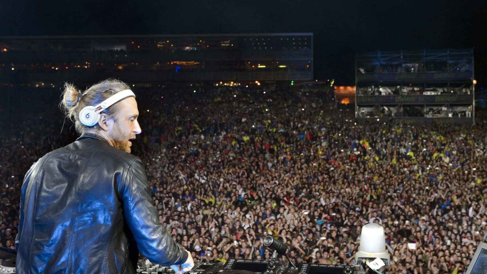 David Guetta durante una actuación en Suiza.