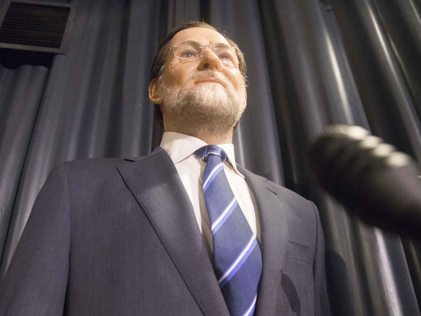 La actual figura de cera de Mariano Rajoy expuesta en el Museo.