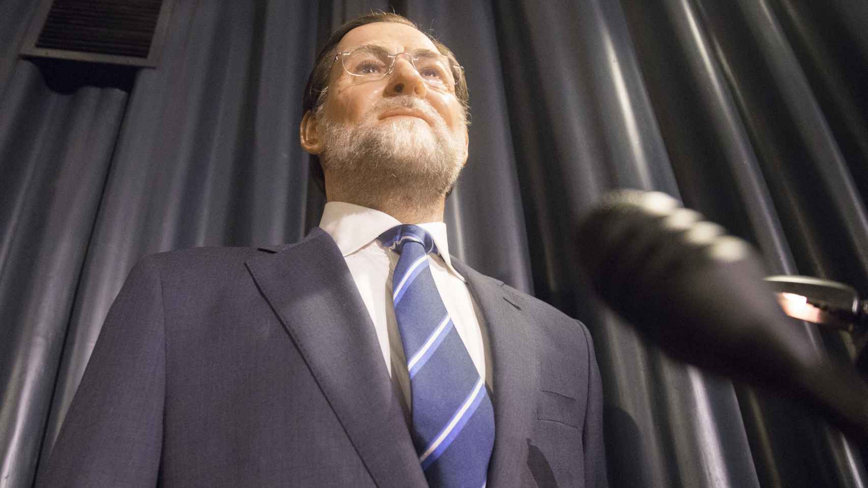La actual figura de cera de Mariano Rajoy expuesta en el Museo.