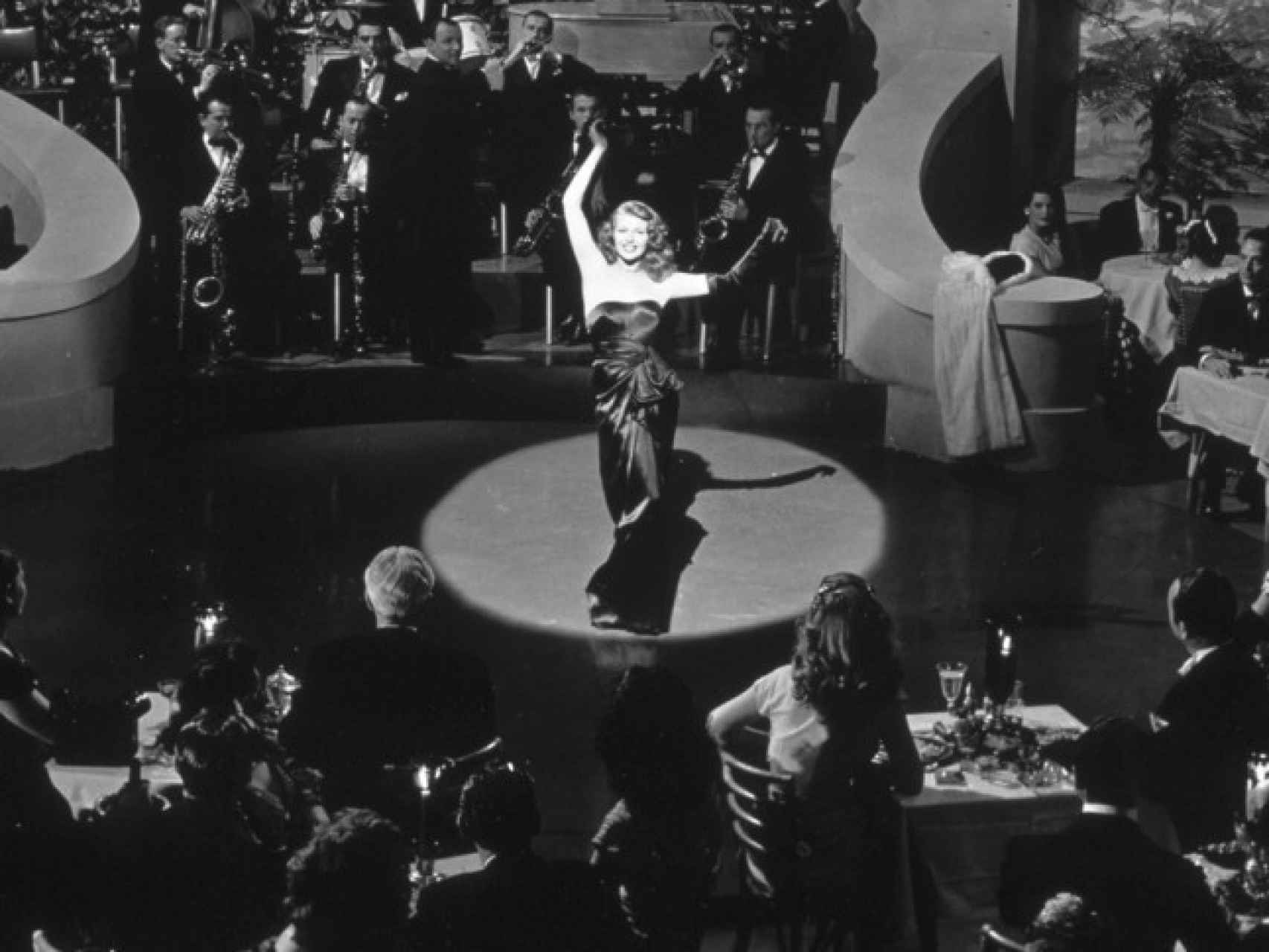 Ryta Hayworth durante el rodaje de Gilda, en 1946.