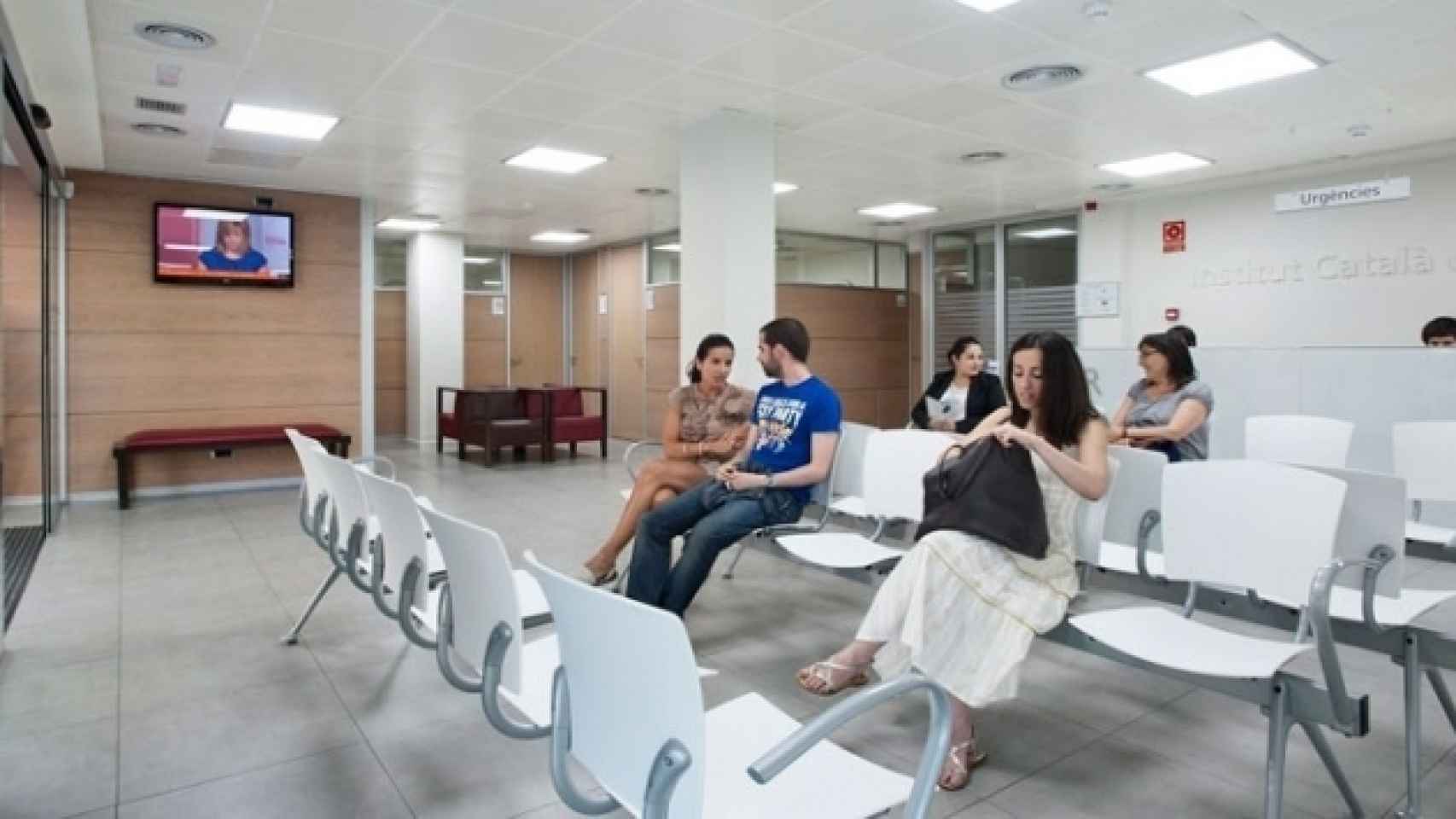 Sala de espera de un hospital catalán.
