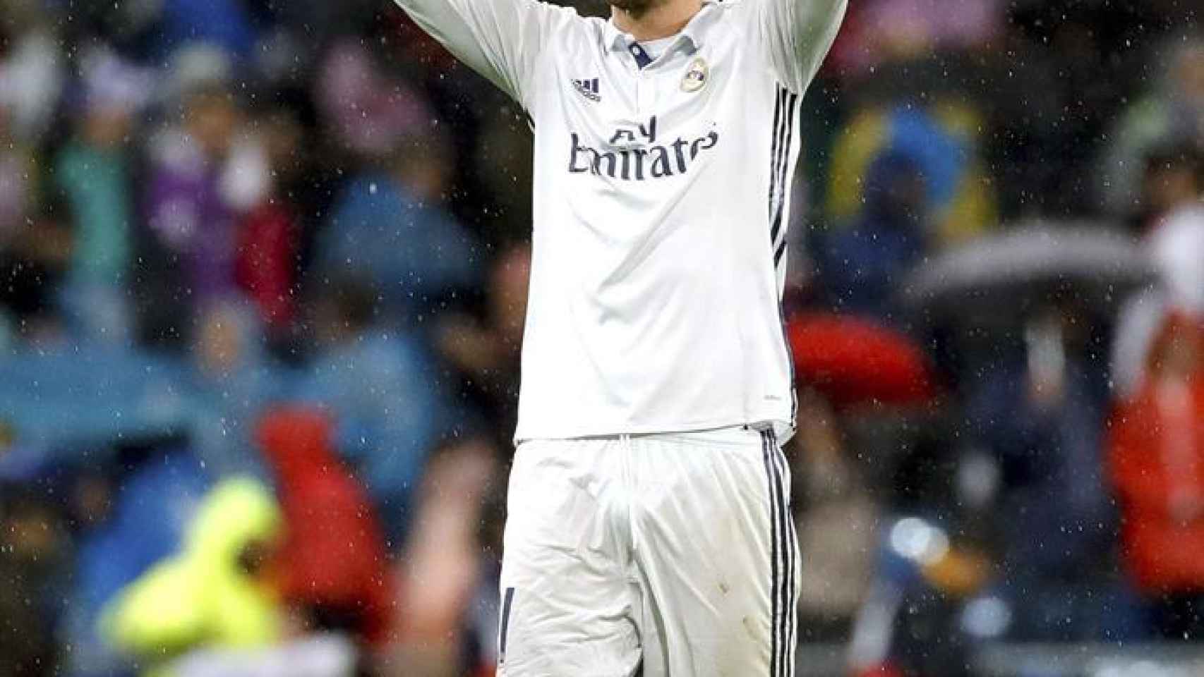 Morata en un encuentro de esta temporada con el Madrid.