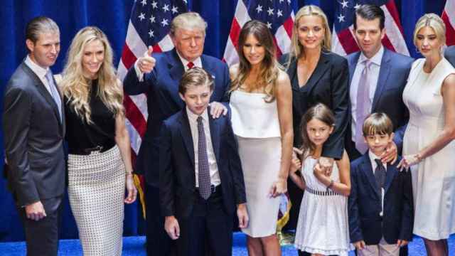 La familia Trump al completo.