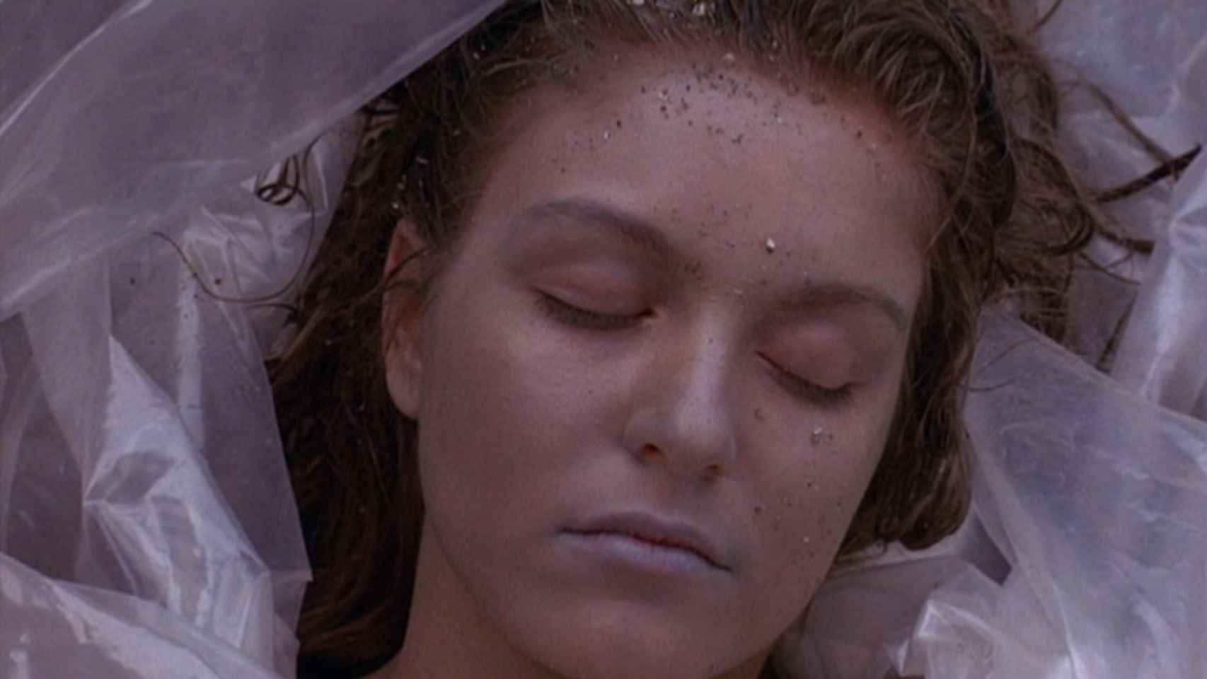 El cadáver de Laura Palmer, asesinada en la serie Twin Peaks.