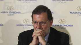 Mariano Rajoy, durante el desayuno informativo del Fórum Europa.