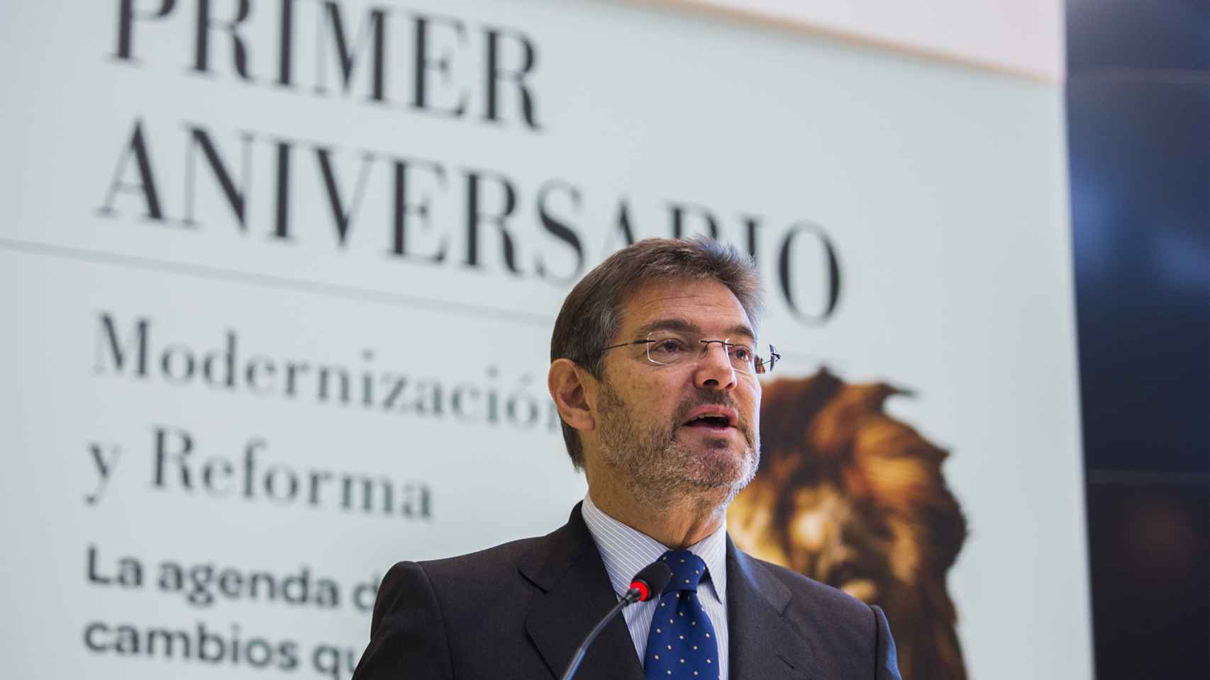 El ministro de Justicia en funciones, Rafael Catalá, durante su intervención en las jornadas de EL ESPAÑOL