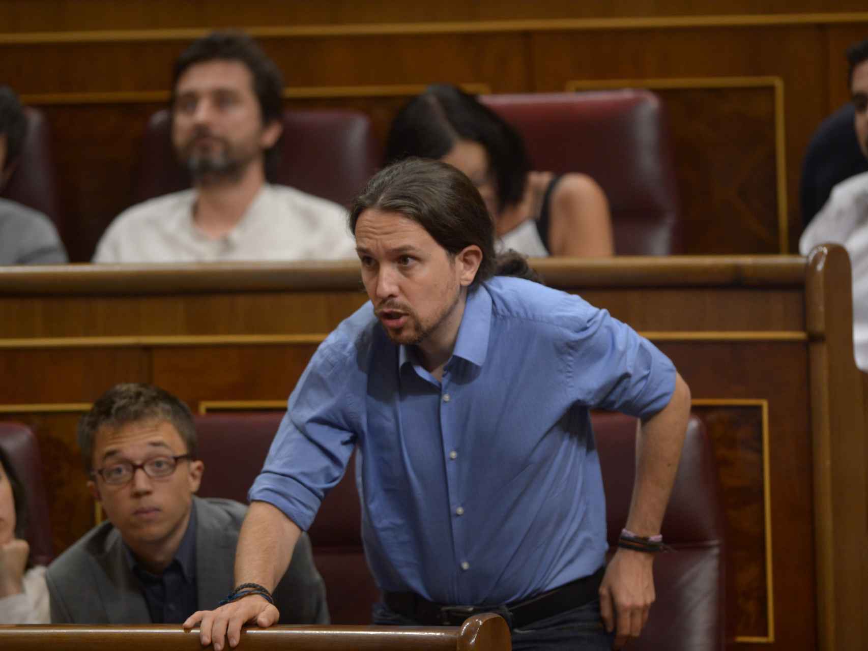 Pablo Iglesias hace unas semanas en el Congreso de los Diputados.