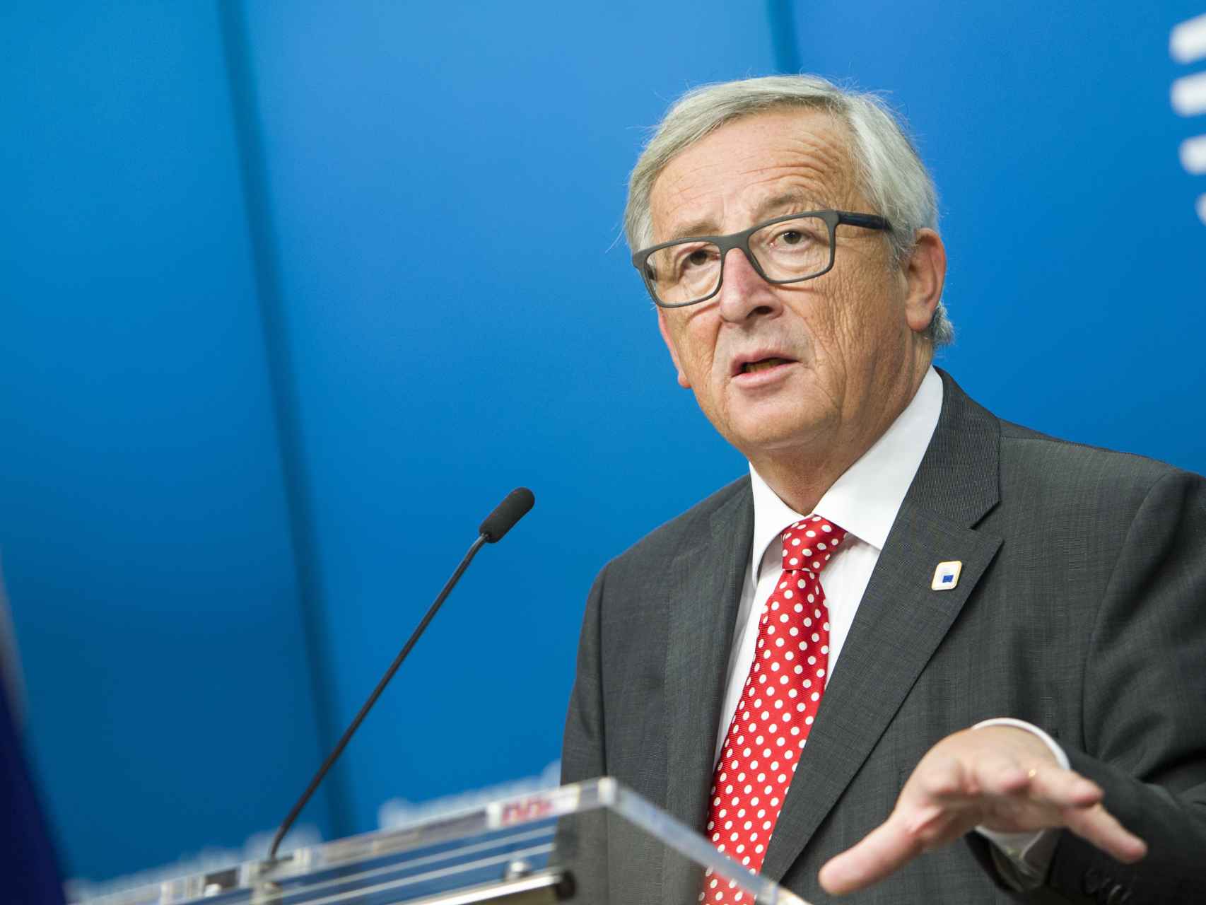 El presidente de la Comisión, Jean-Claude Juncker, durante la última cumbre de la UE