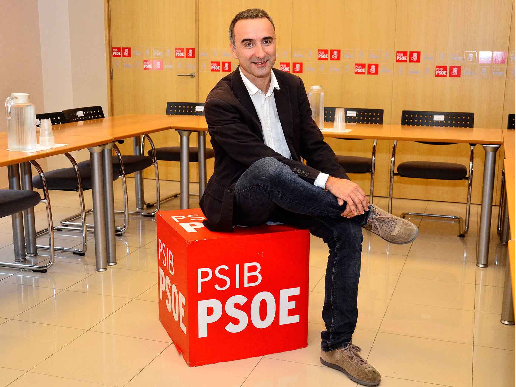 Pons, en la sede del PSIB, la federación balear del PSOE.