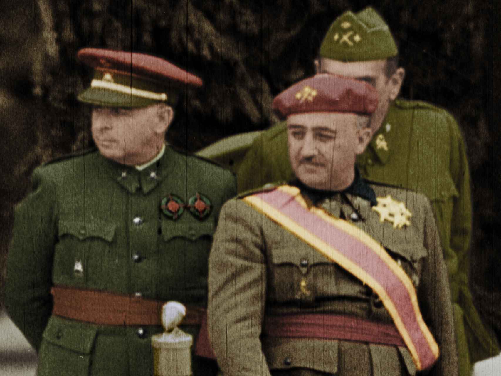 Franco, a todo color, en un fotograma del documental.