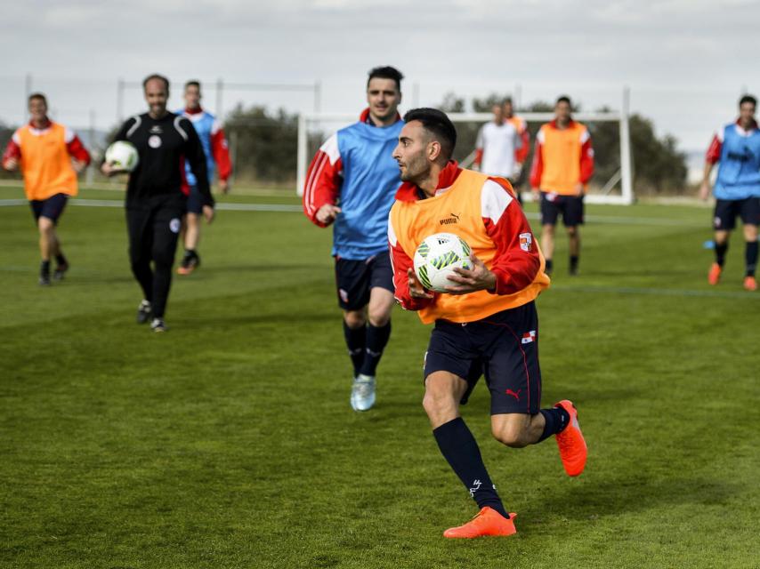 Entrenamiento de la selección de Castilla y León.