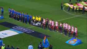 TV3 señala a los jugadores del Espanyol y del Barça por no cantar el himno catalán
