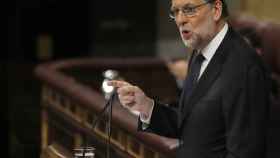 Mariano Rajoy, responde a la intervención del portavoz del PSOE, Antonio Hernando.