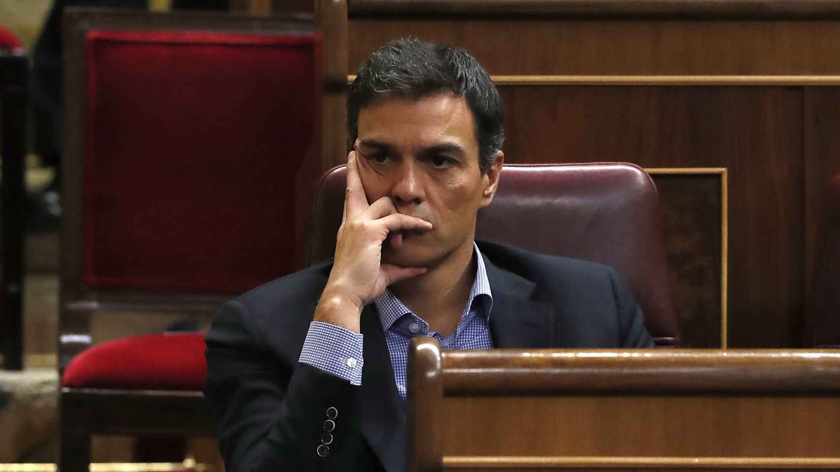 Pedro Sánchez, durante la segunda jornada del debate.