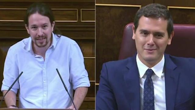 El rifirrafe entre Pablo Iglesias y Albert Rivera