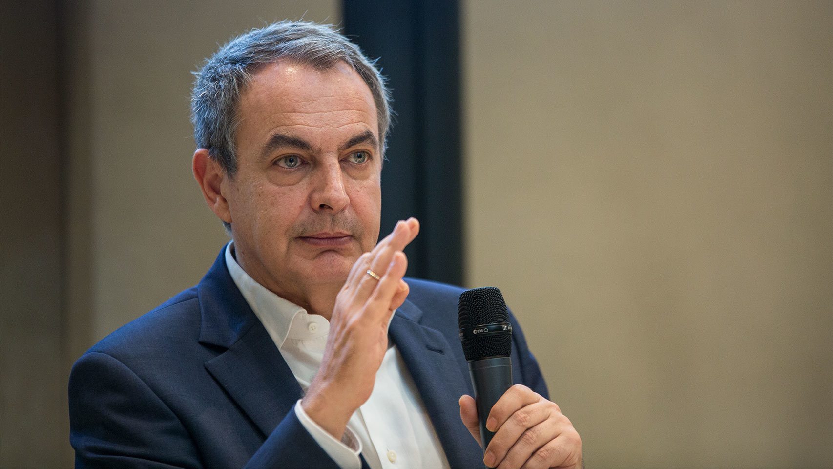 Zapatero, durante la conversación con EL ESPAÑOL.