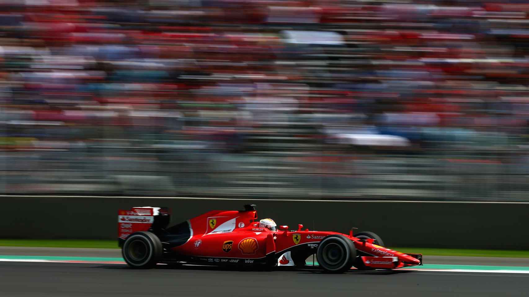 Sebastian Vettel, en el Gran Premio de México de 2015.