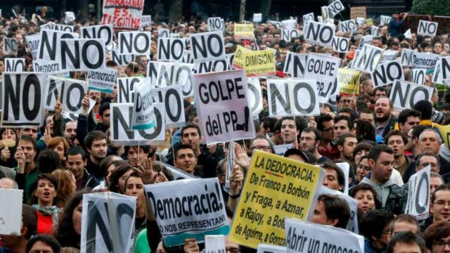 La manifestación Rodea el Congreso en 2012.