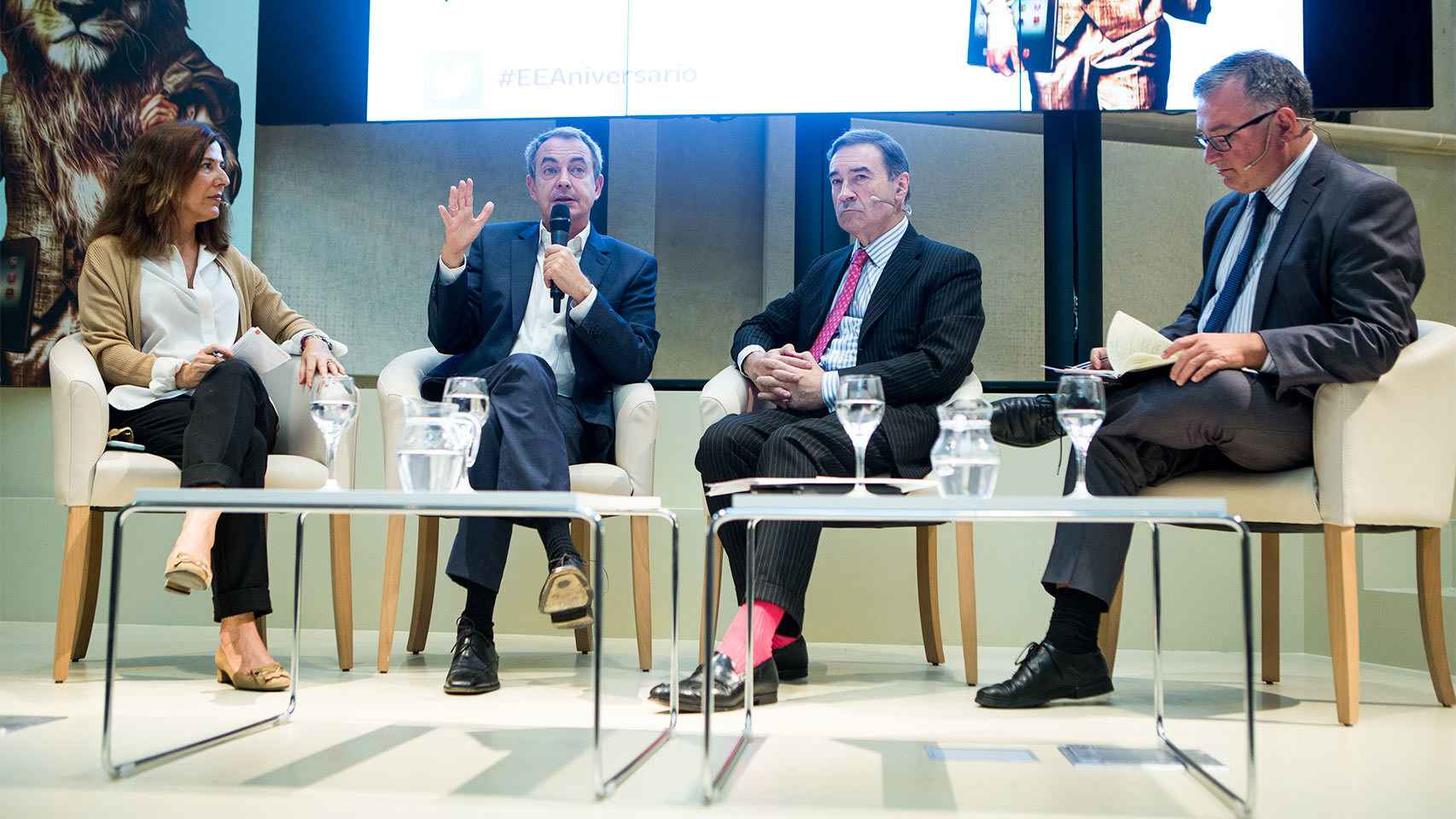 Zapatero, durante la conversación organizada por EL ESPAÑOL.